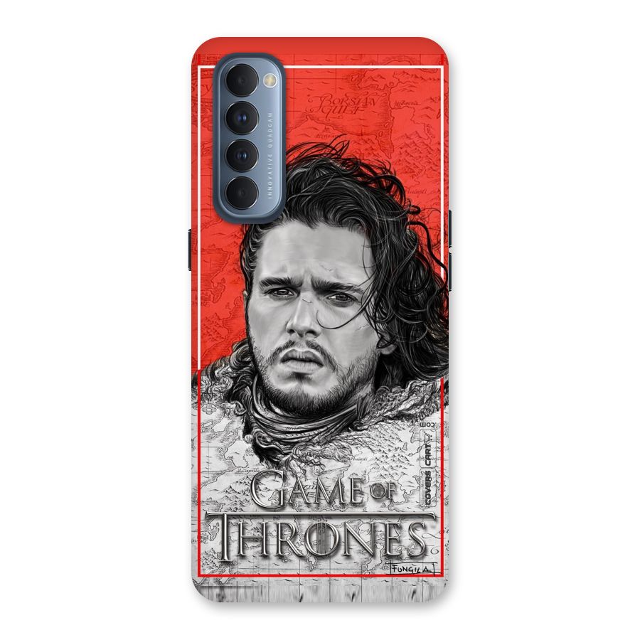 Jon Snow Nights Watch Back Case for Reno4 Pro