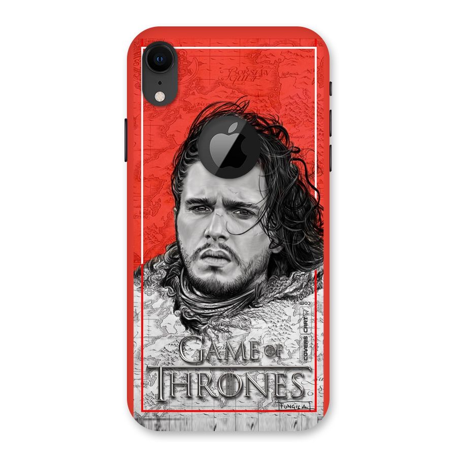Jon Snow Nights Watch Back Case for iPhone XR Logo Cut