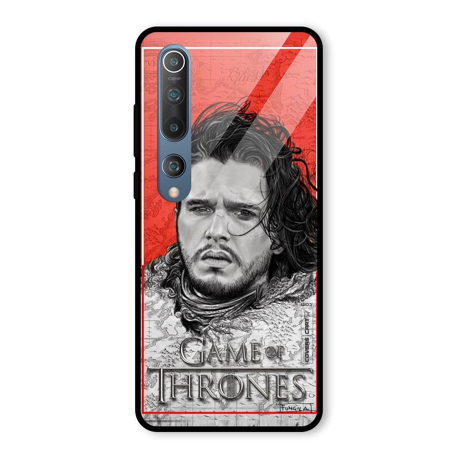 Jon Snow Nights Watch Glass Back Case for Mi 10