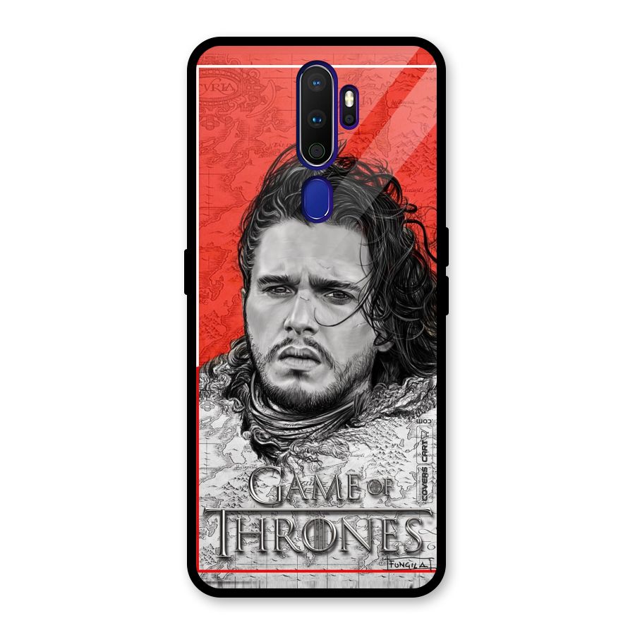 Jon Snow Nights Watch Glass Back Case for Oppo A9 (2020)