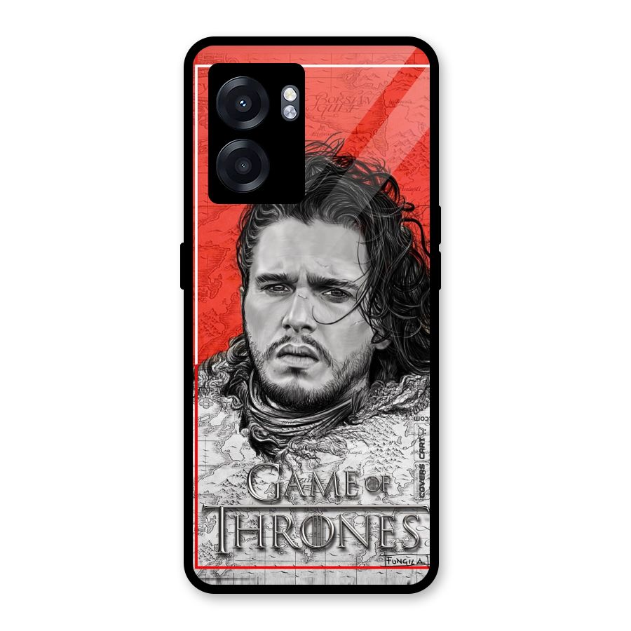 Jon Snow Nights Watch Glass Back Case for Oppo K10 (5G)