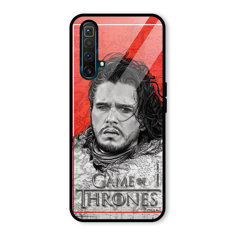 Jon Snow Nights Watch Glass Back Case for Realme X3 SuperZoom