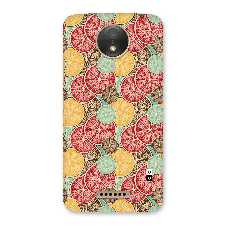 Juicy Pattern Back Case for Moto C Plus