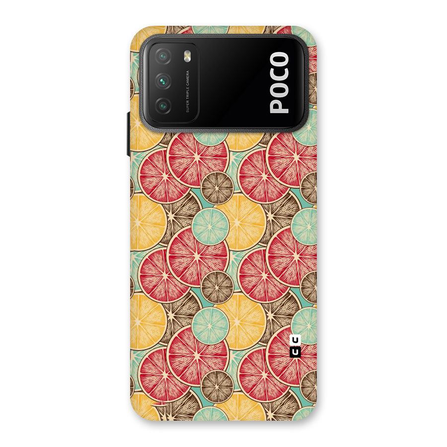 Juicy Pattern Back Case for Poco M3