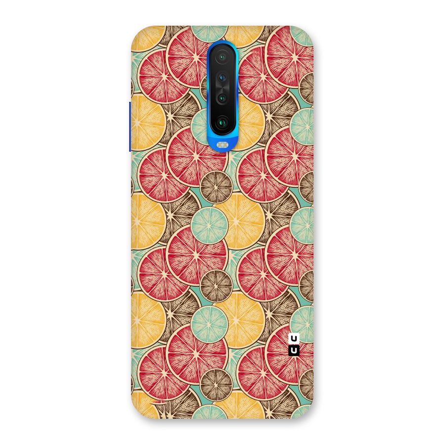 Juicy Pattern Back Case for Poco X2