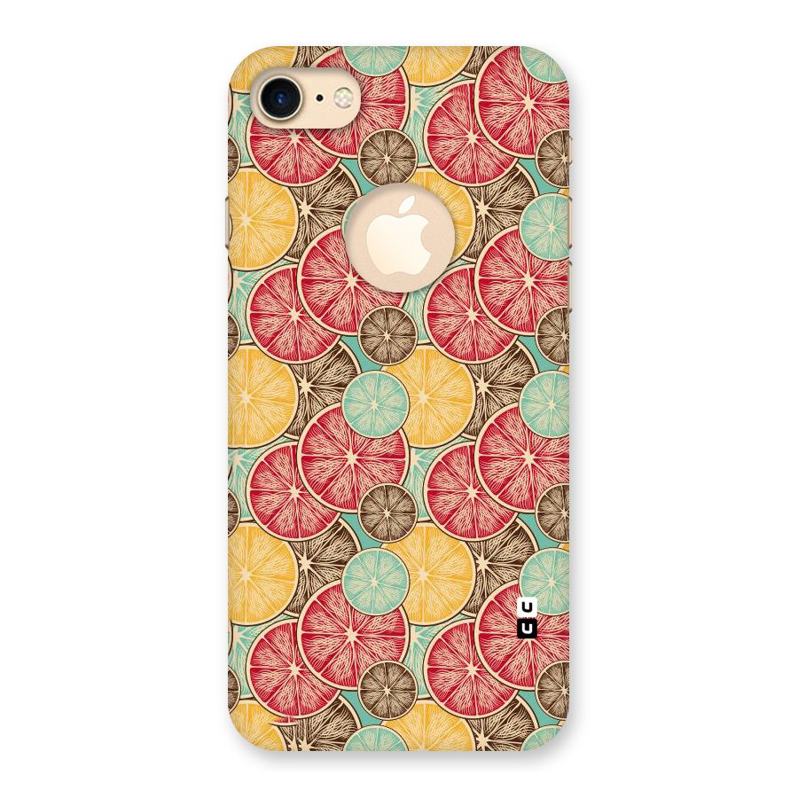 Juicy Pattern Back Case for iPhone 7 Logo Cut