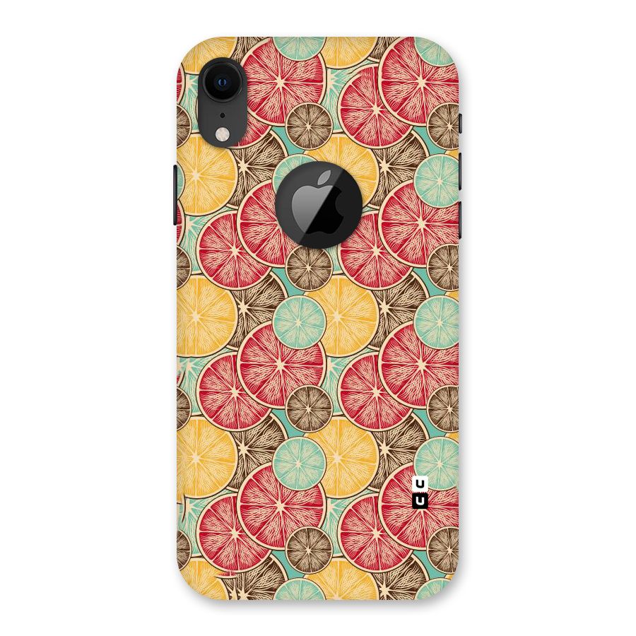 Juicy Pattern Back Case for iPhone XR Logo Cut