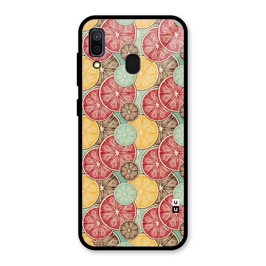 Juicy Pattern Glass Back Case for Galaxy A30