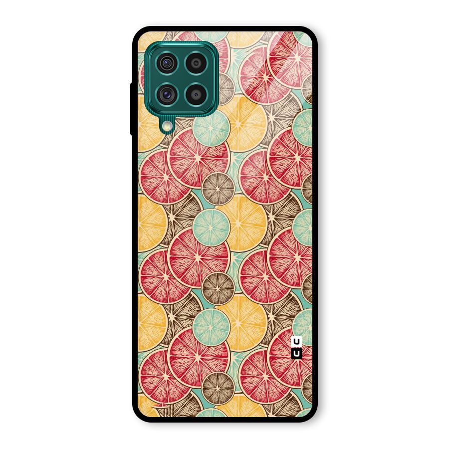 Juicy Pattern Glass Back Case for Galaxy F62
