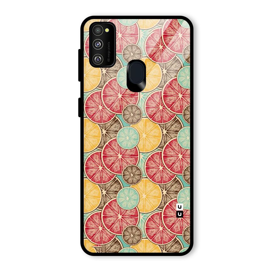 Juicy Pattern Glass Back Case for Galaxy M30s