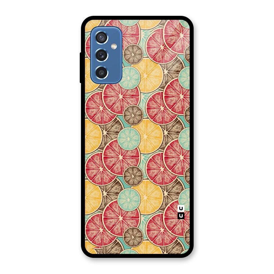 Juicy Pattern Glass Back Case for Galaxy M52 5G
