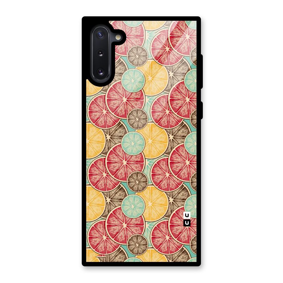 Juicy Pattern Glass Back Case for Galaxy Note 10