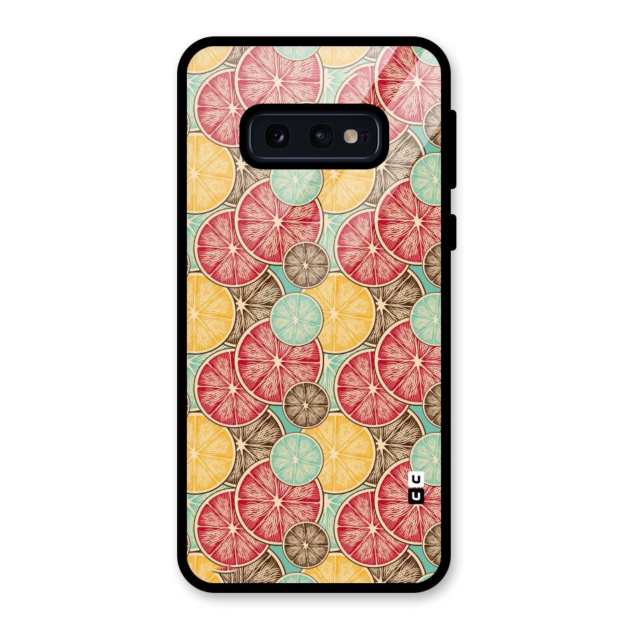 Juicy Pattern Glass Back Case for Galaxy S10e