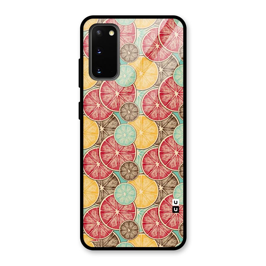 Juicy Pattern Glass Back Case for Galaxy S20