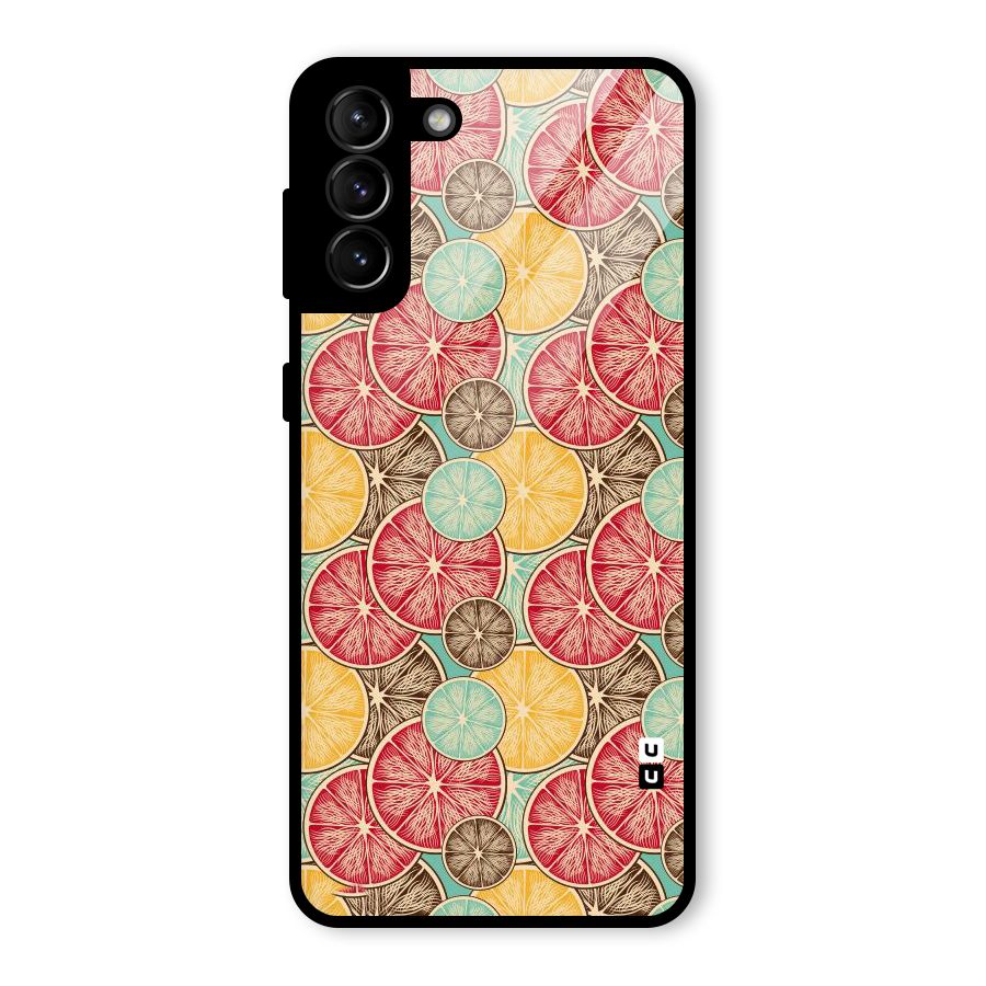 Juicy Pattern Glass Back Case for Galaxy S21 Plus