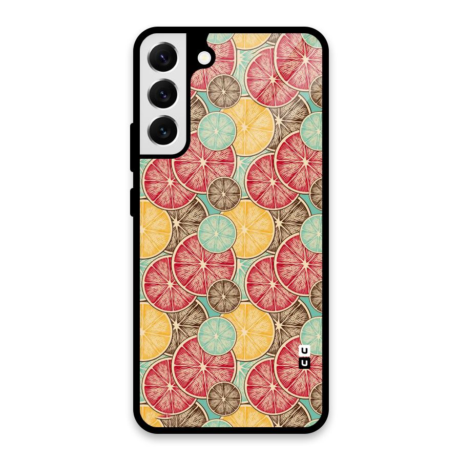 Juicy Pattern Glass Back Case for Galaxy S22 Plus 5G