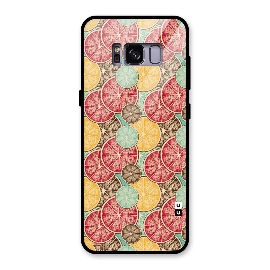 Juicy Pattern Glass Back Case for Galaxy S8