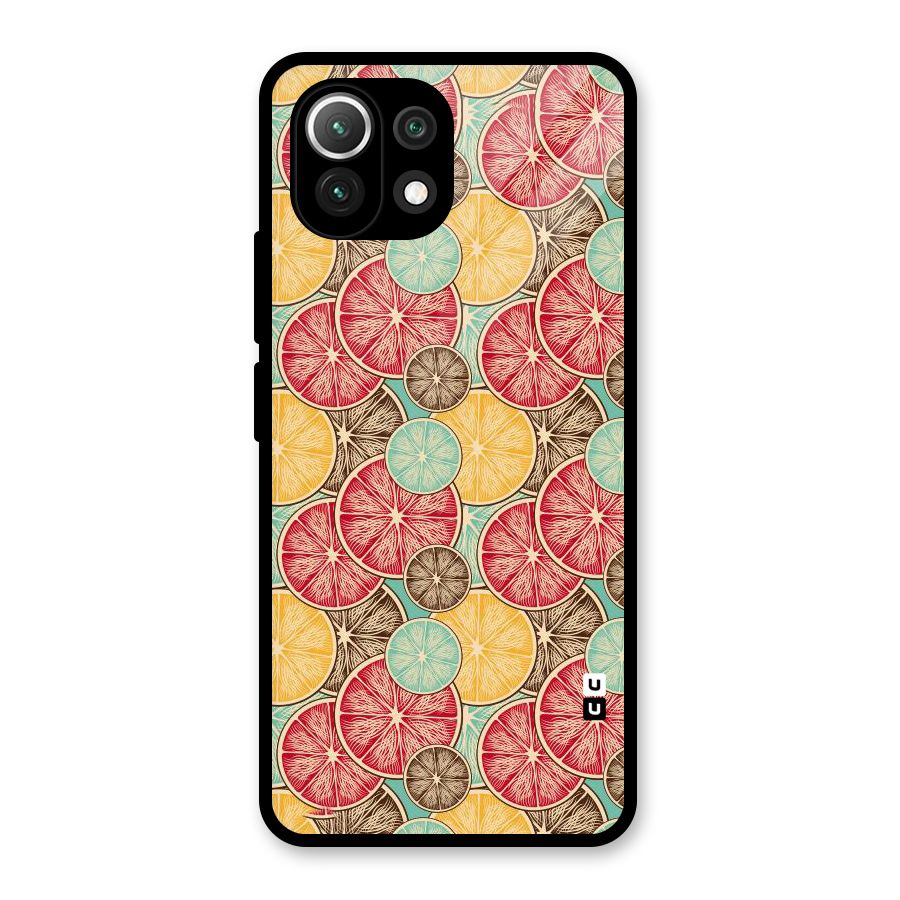 Juicy Pattern Glass Back Case for Mi 11 Lite