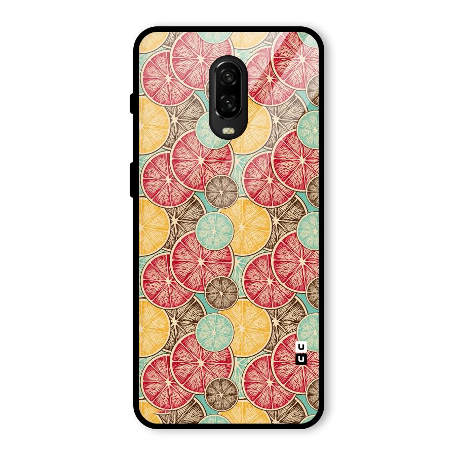 Juicy Pattern Glass Back Case for OnePlus 6T