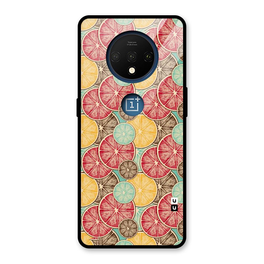 Juicy Pattern Glass Back Case for OnePlus 7T