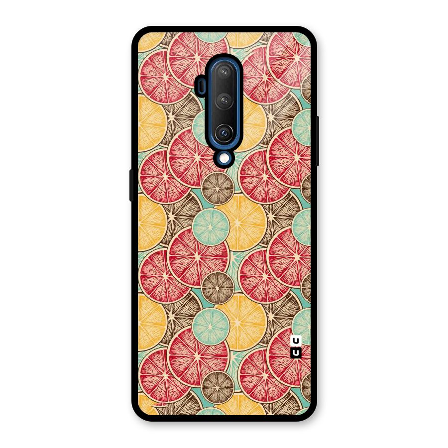 Juicy Pattern Glass Back Case for OnePlus 7T Pro