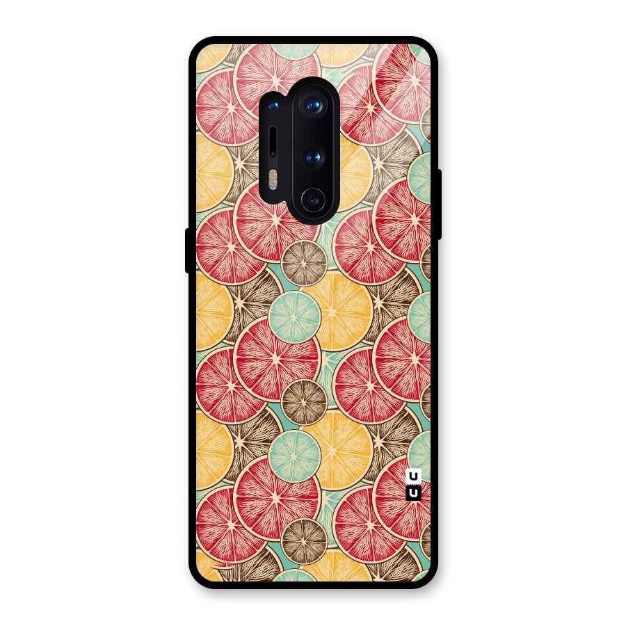 Juicy Pattern Glass Back Case for OnePlus 8 Pro