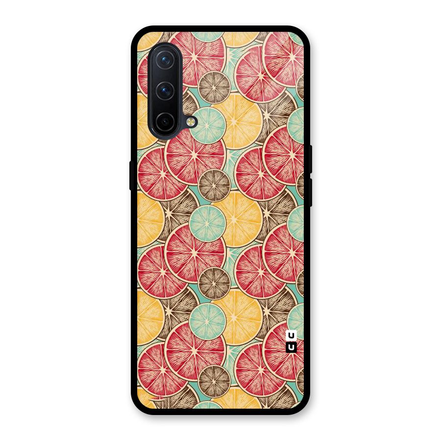 Juicy Pattern Glass Back Case for OnePlus Nord CE 5G