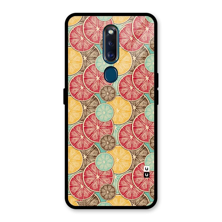 Juicy Pattern Glass Back Case for Oppo F11 Pro