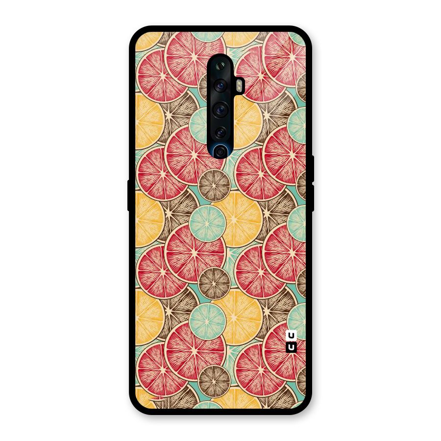 Juicy Pattern Glass Back Case for Oppo Reno2 Z