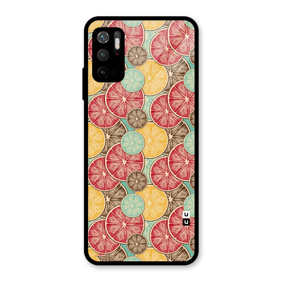 Juicy Pattern Glass Back Case for Poco M3 Pro 5G