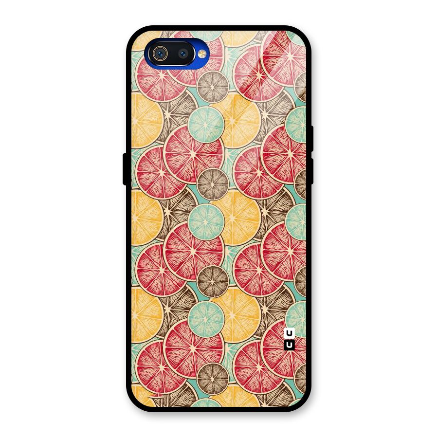 Juicy Pattern Glass Back Case for Realme C2