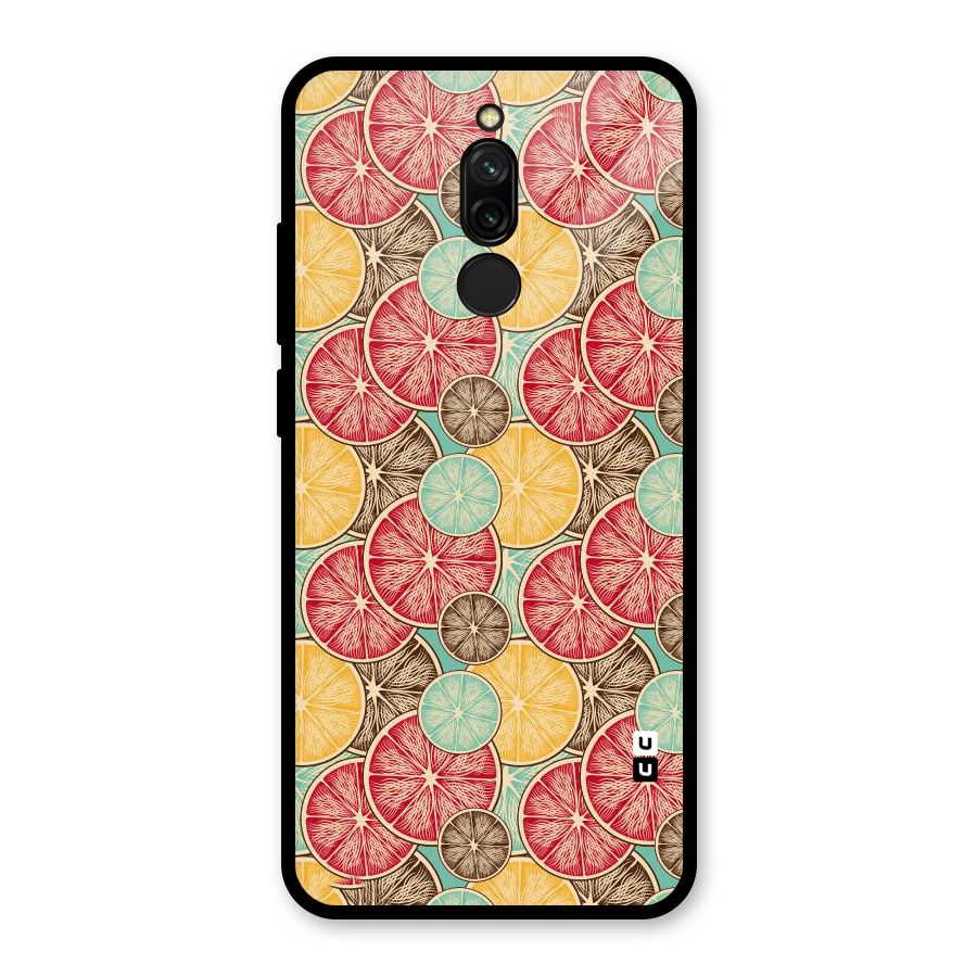 Juicy Pattern Glass Back Case for Redmi 8