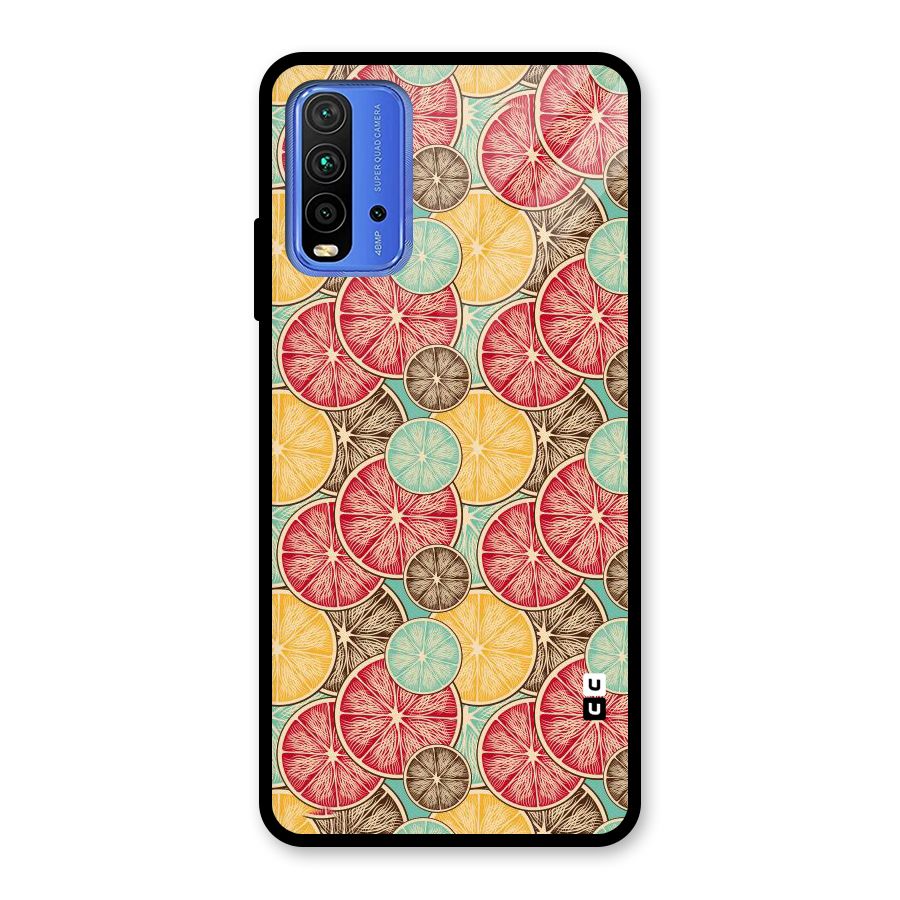 Juicy Pattern Glass Back Case for Redmi 9 Power