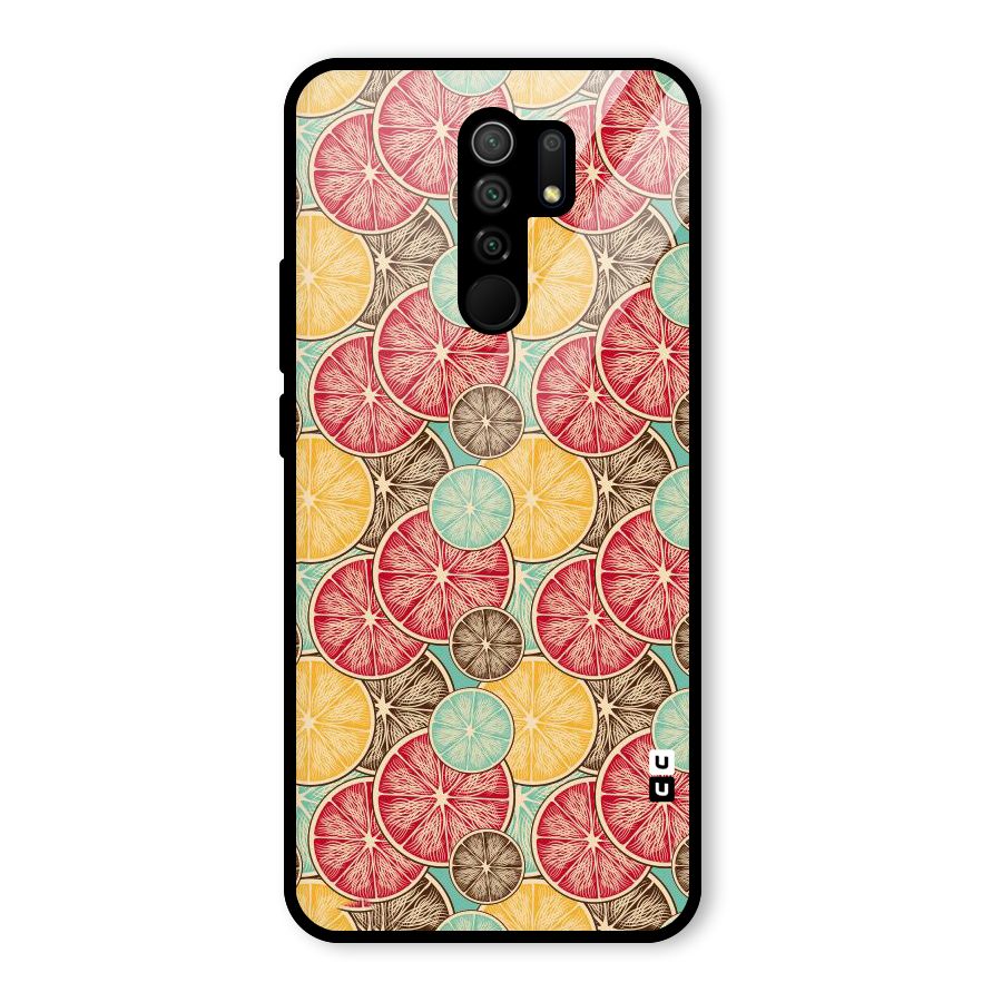 Juicy Pattern Glass Back Case for Redmi 9 Prime