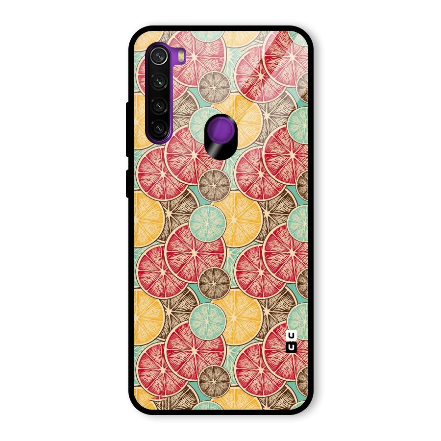 Juicy Pattern Glass Back Case for Redmi Note 8
