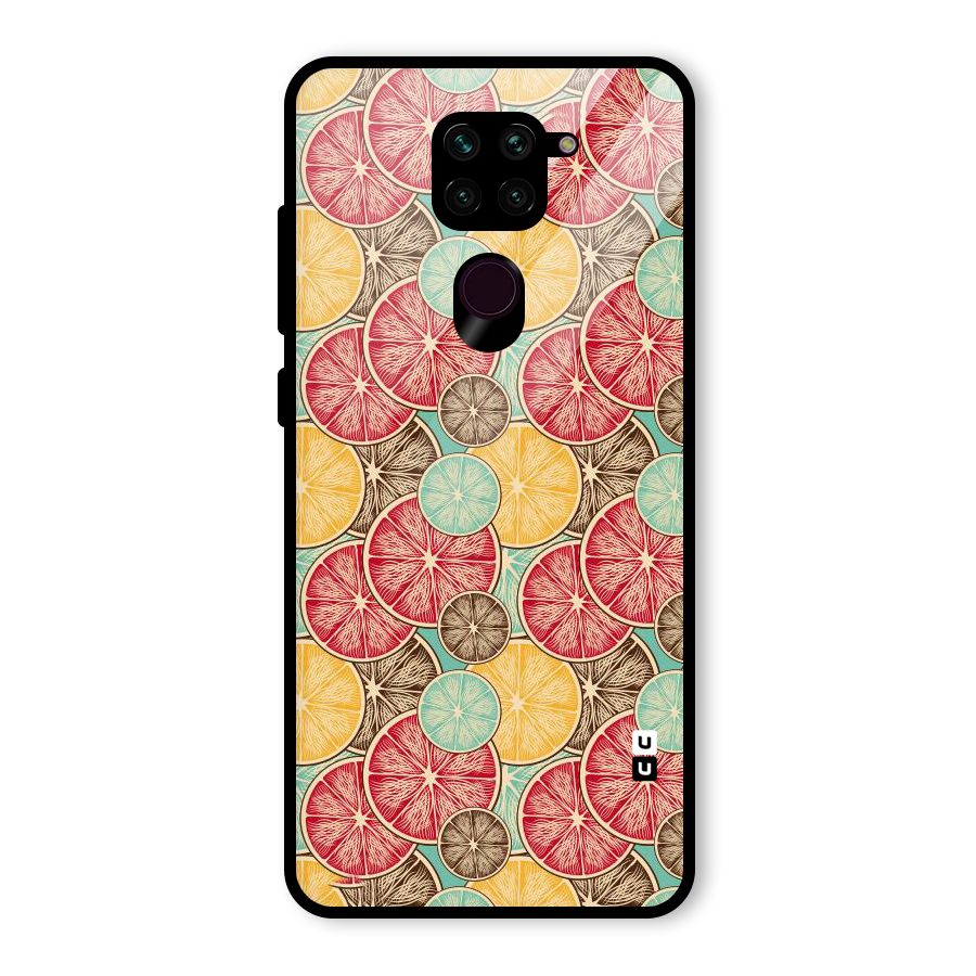 Juicy Pattern Glass Back Case for Redmi Note 9