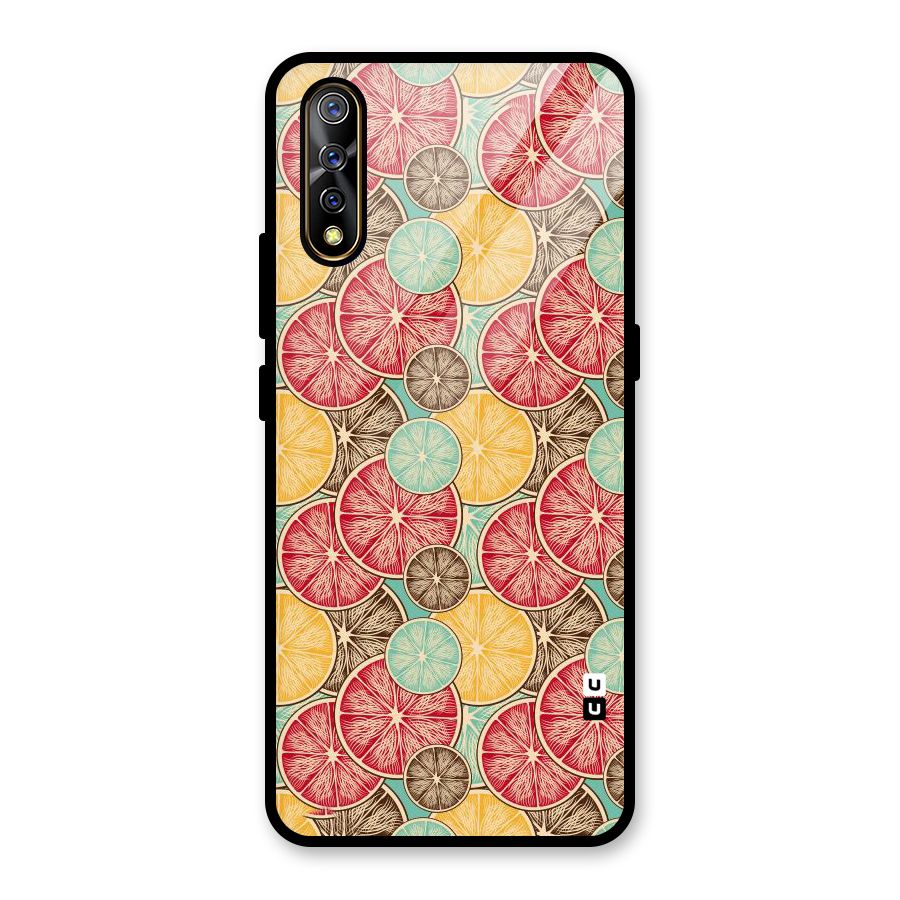 Juicy Pattern Glass Back Case for Vivo S1