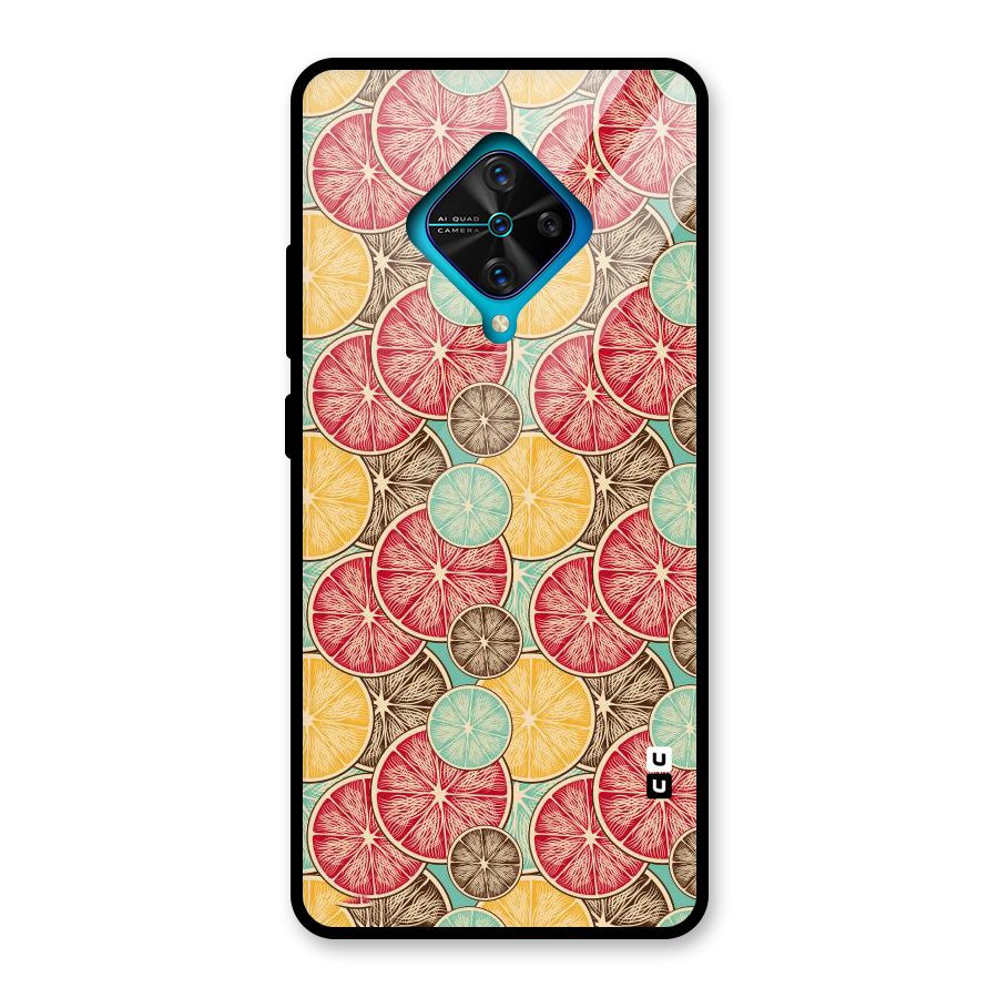 Juicy Pattern Glass Back Case for Vivo S1 Pro