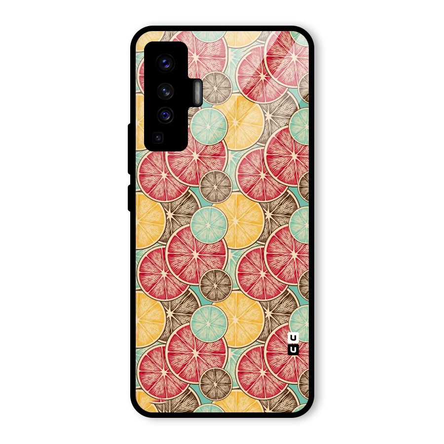 Juicy Pattern Glass Back Case for Vivo X50
