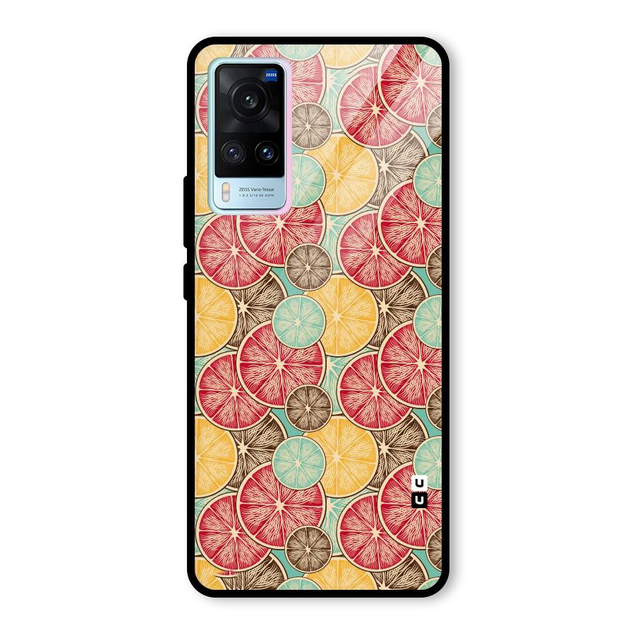 Juicy Pattern Glass Back Case for Vivo X60