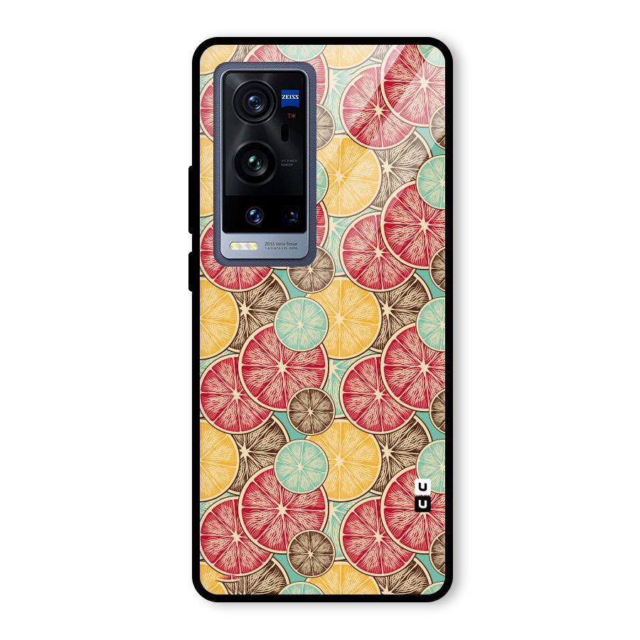 Juicy Pattern Glass Back Case for Vivo X60 Pro Plus