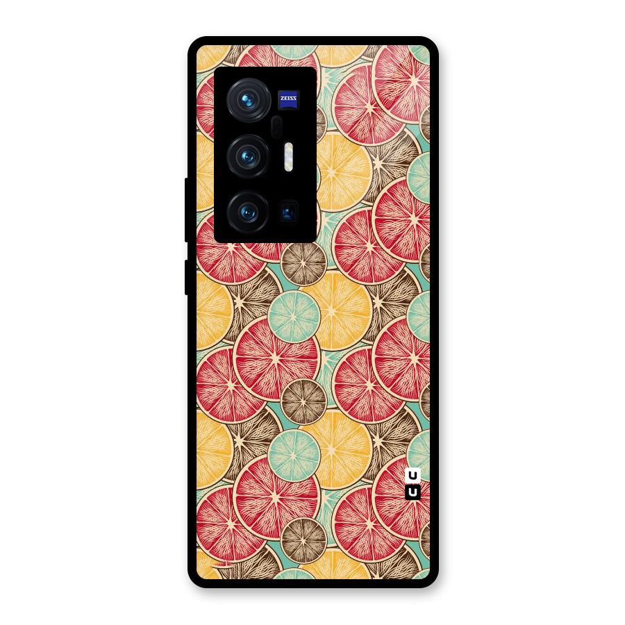 Juicy Pattern Glass Back Case for Vivo X70 Pro Plus