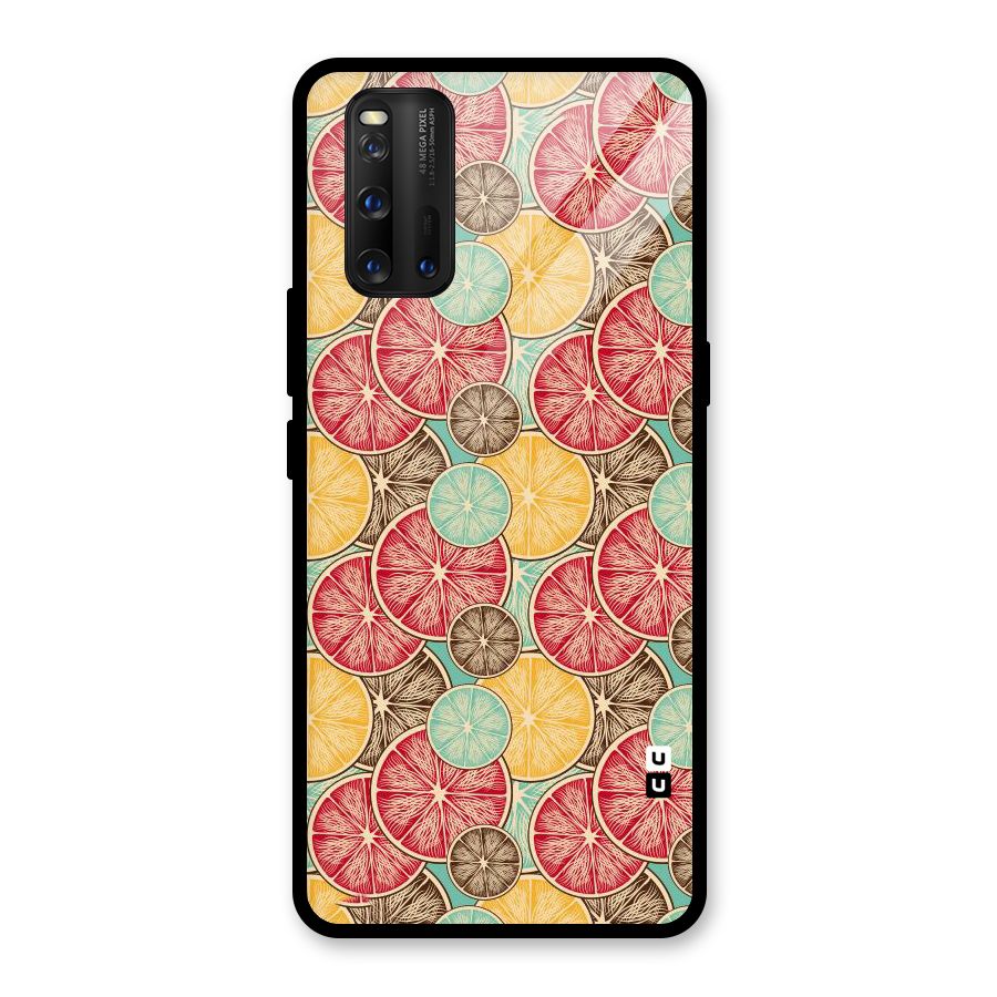 Juicy Pattern Glass Back Case for Vivo iQOO 3