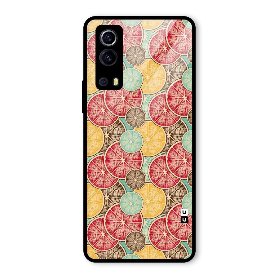 Juicy Pattern Glass Back Case for Vivo iQOO Z3