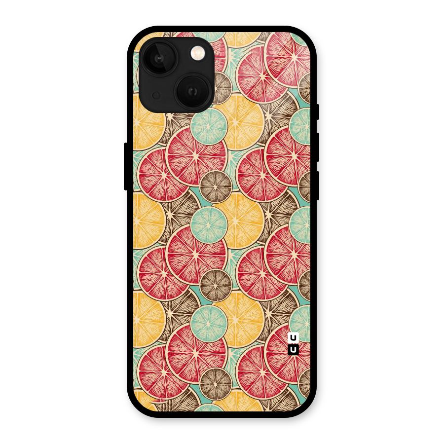 Juicy Pattern Glass Back Case for iPhone 13