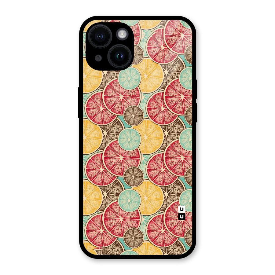 Juicy Pattern Glass Back Case for iPhone 14
