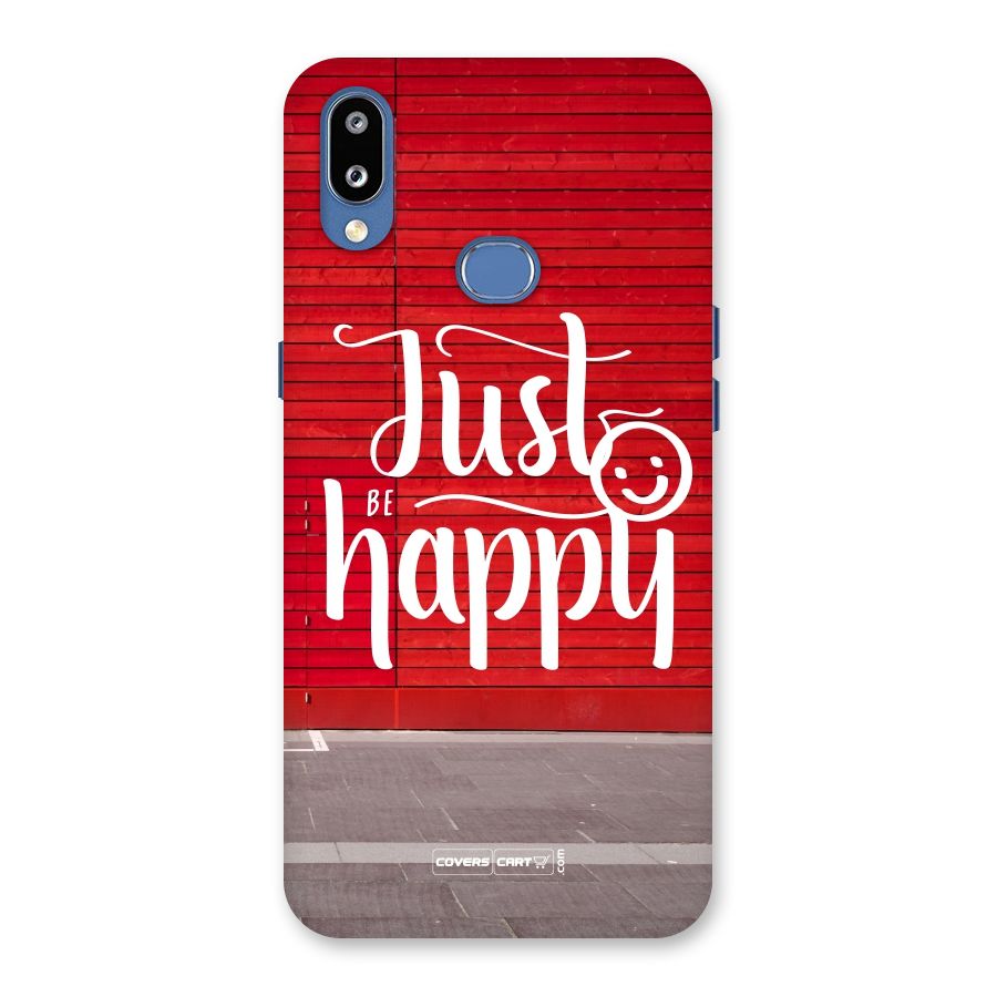 Just Be Happy Back Case for Galaxy M01s