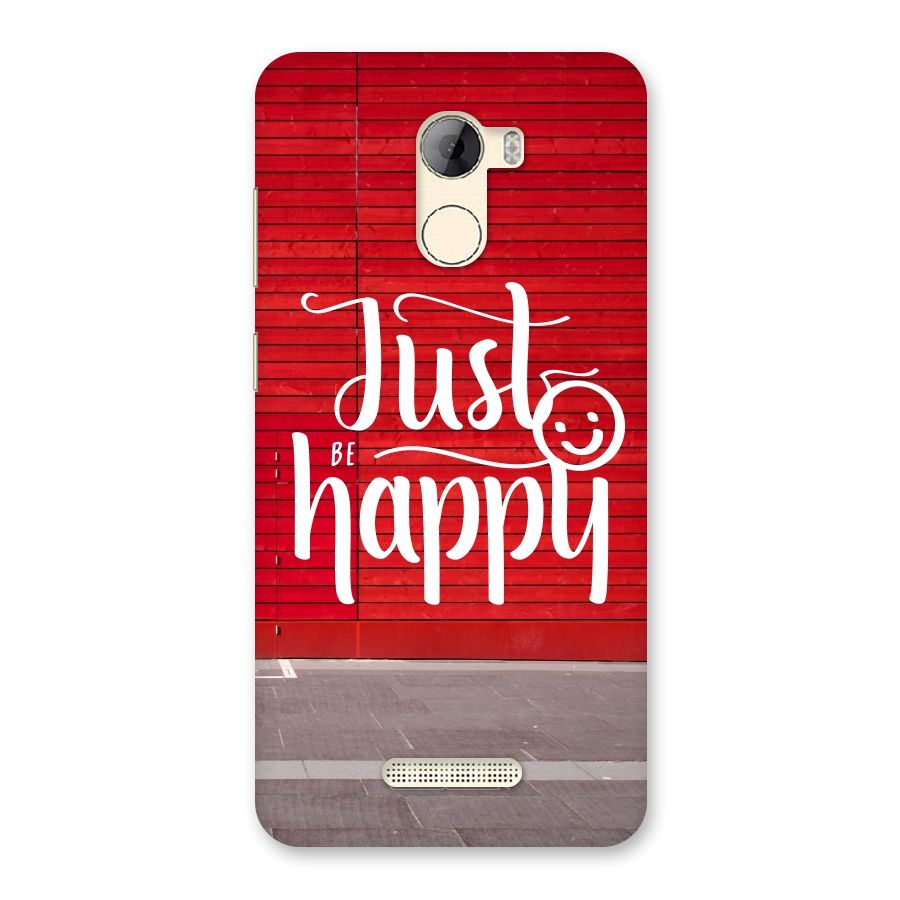 Just Be Happy Back Case for Gionee A1 LIte