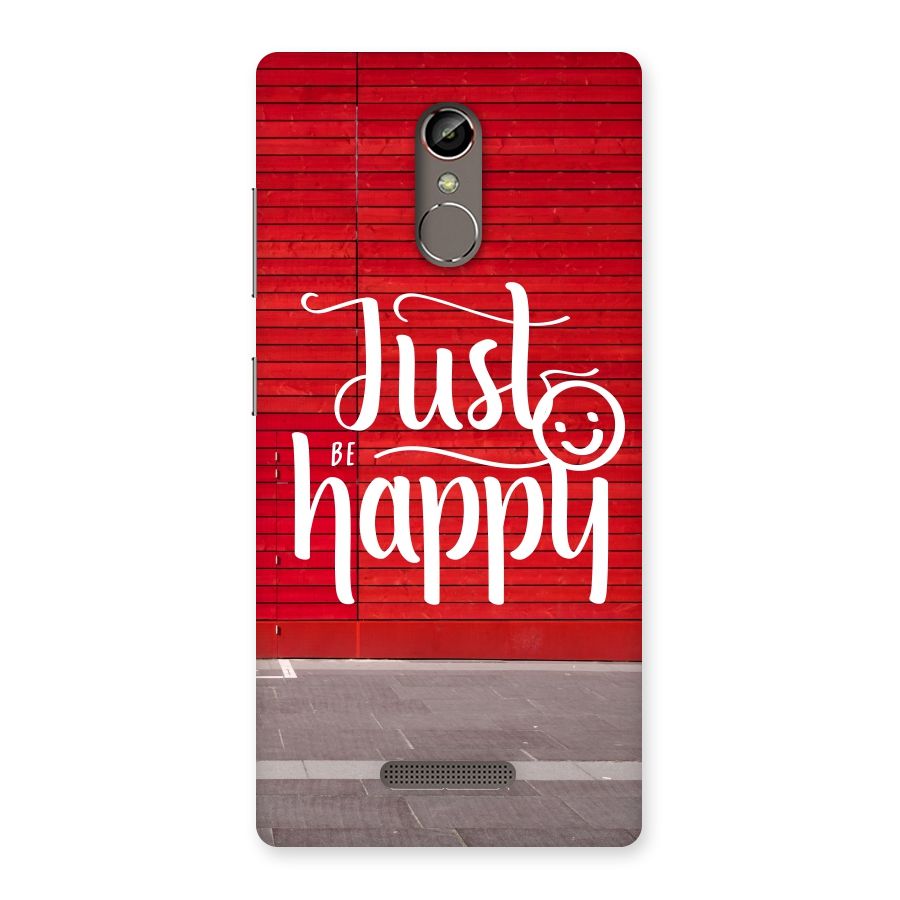 Just Be Happy Back Case for Gionee S6s