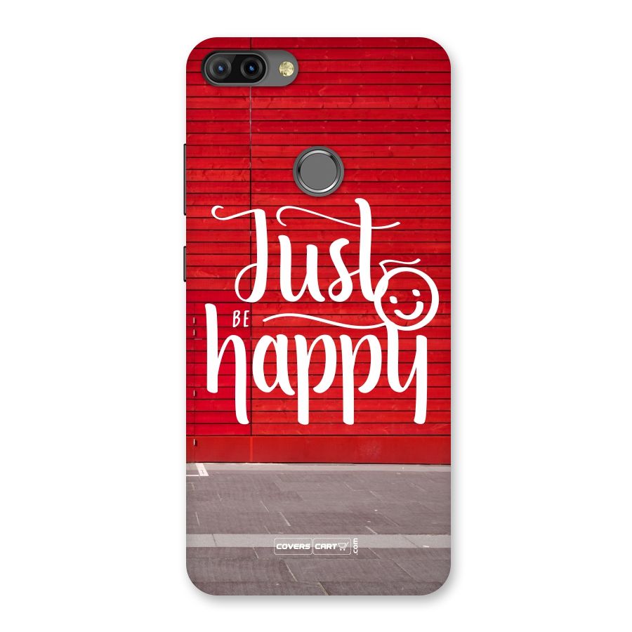 Just Be Happy Back Case for Infinix Hot 6 Pro